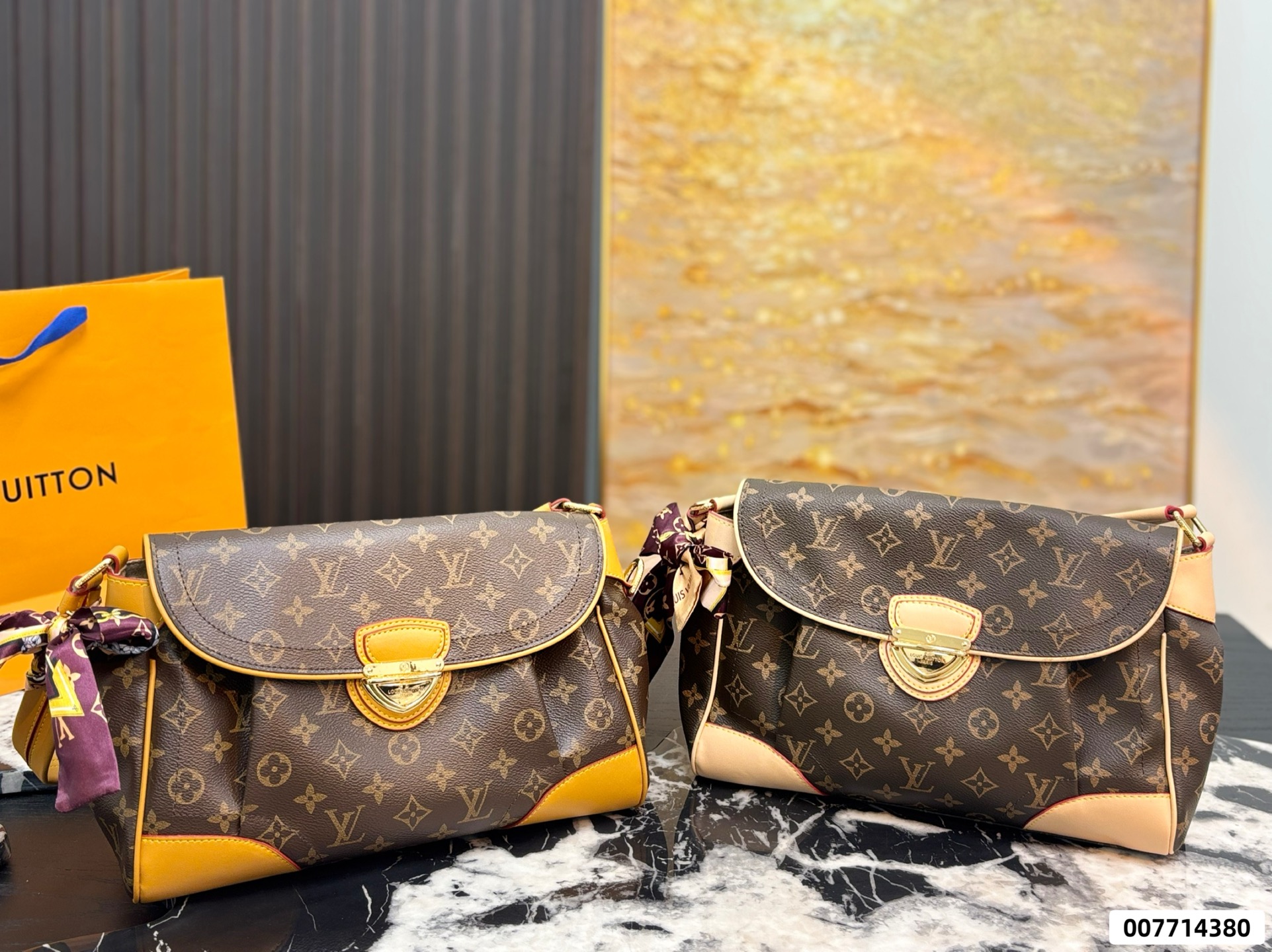 LV Manhattan Gold Shield Crossbody Bag