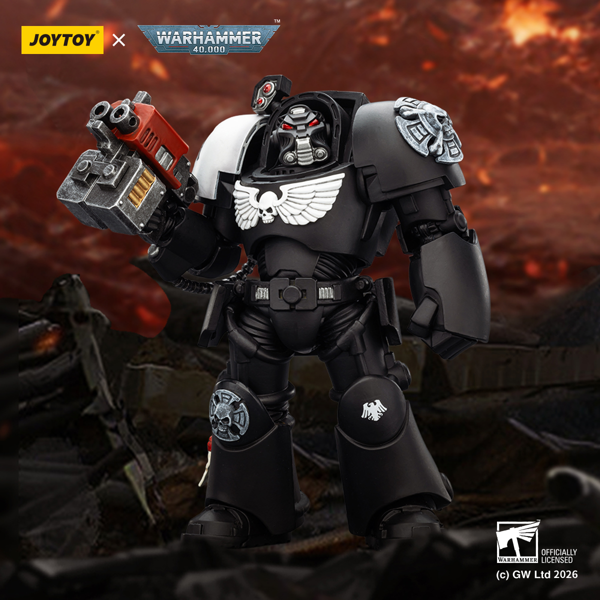 JOYTOY Warhammer 40k 1: 18 Raven Guard Terminators - JOYTOY WORLD