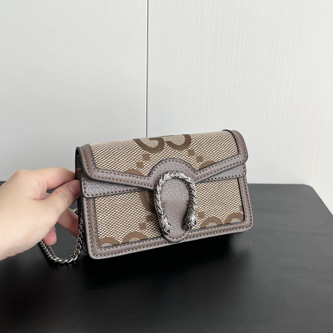 Gucci Dionysus Jumbo GG Super Mini Bag