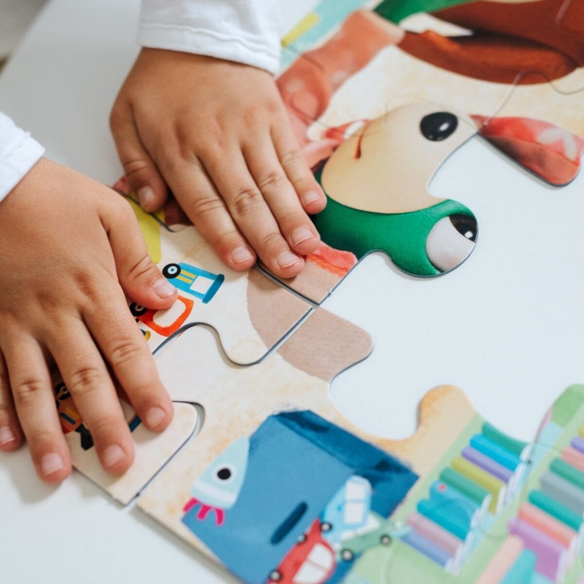 Puzzle 24 Maxi Bobaski I Miś Zabawy Treflików Przed Snem - Dobranoc, Trefliki Na Noc