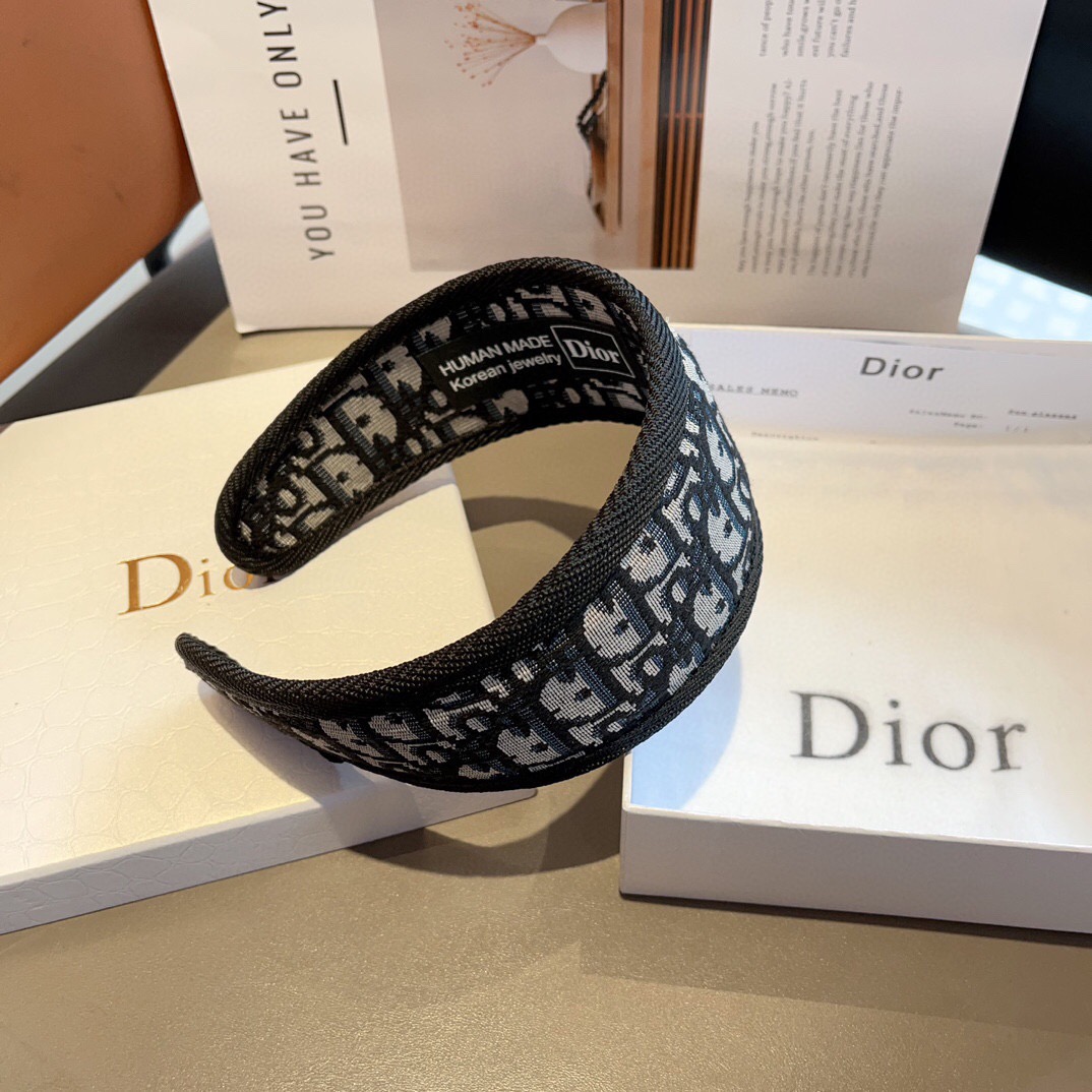 D Letter Embroidery Jacquard Wide Headband YVTS0301002