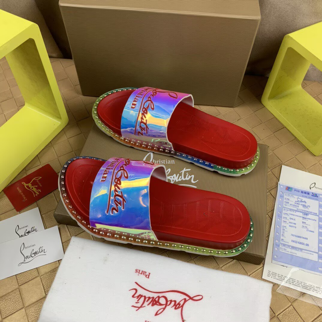 CHRISTIAN LOUBOUTIN SLIPPERS - CCSHOES