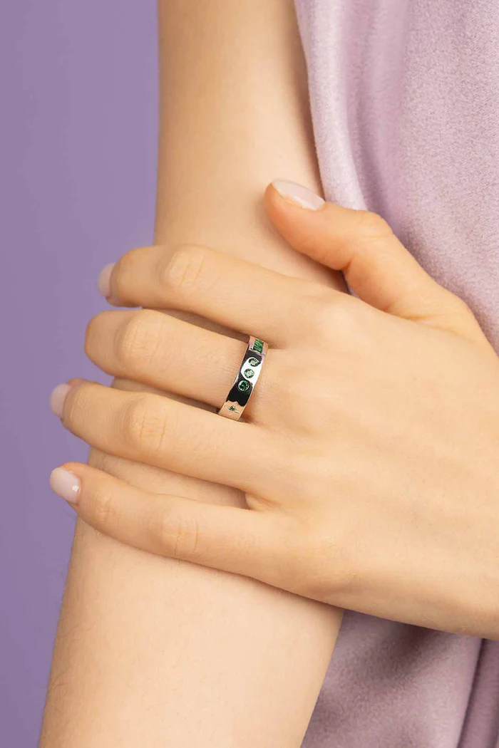 Anello in codice Morse Smile