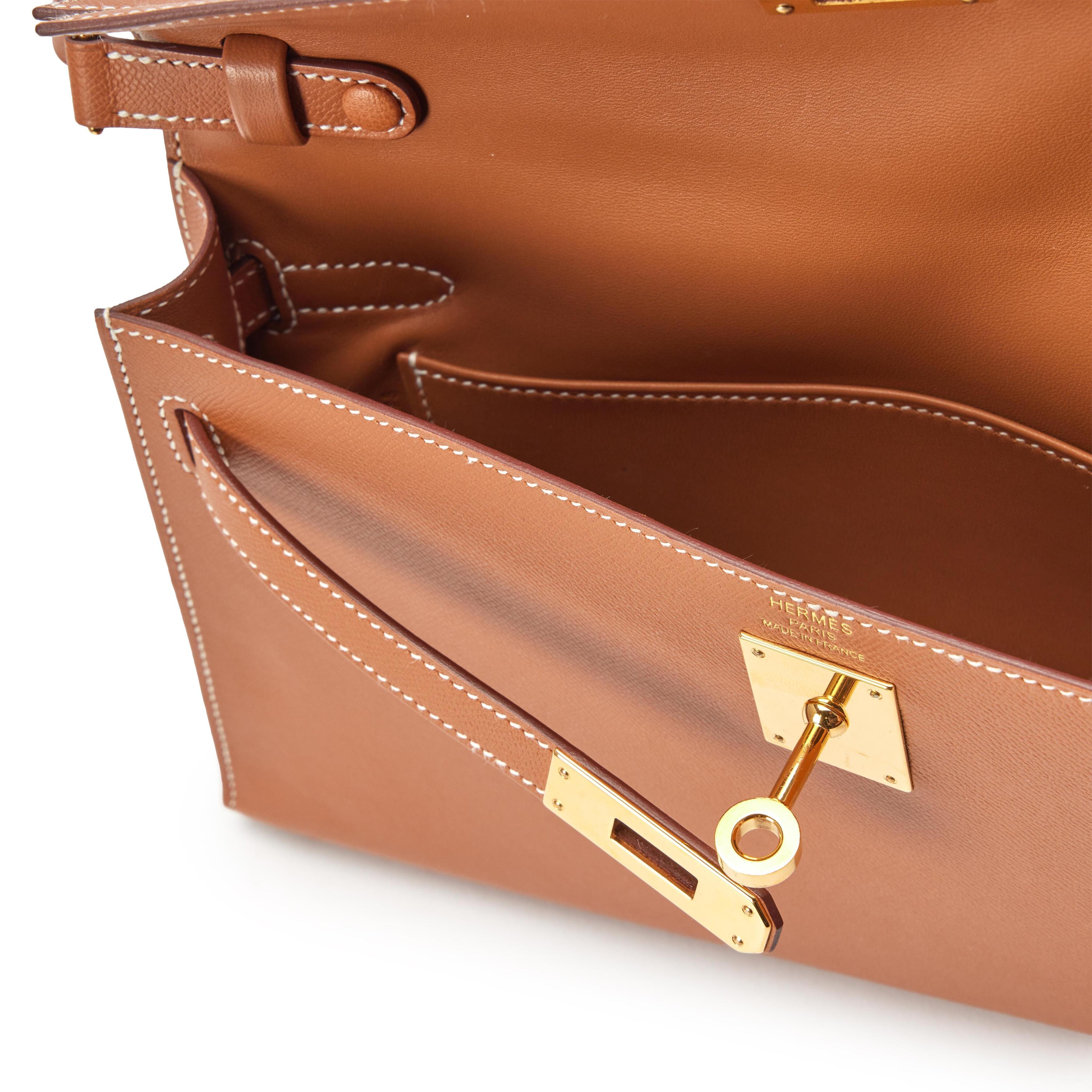 Hermes Gold Madame Kelly Elan Bag