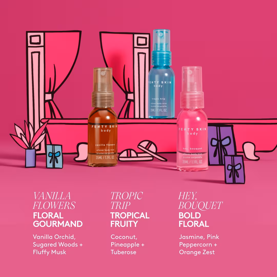 FENTY SKIN body  Mist N Match Mini Allover Body Mist Trio