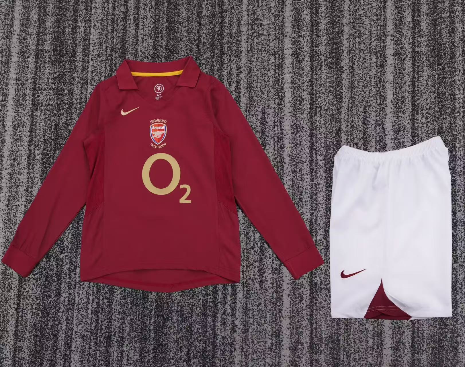 0506 Arsenal home long sleeved shirt