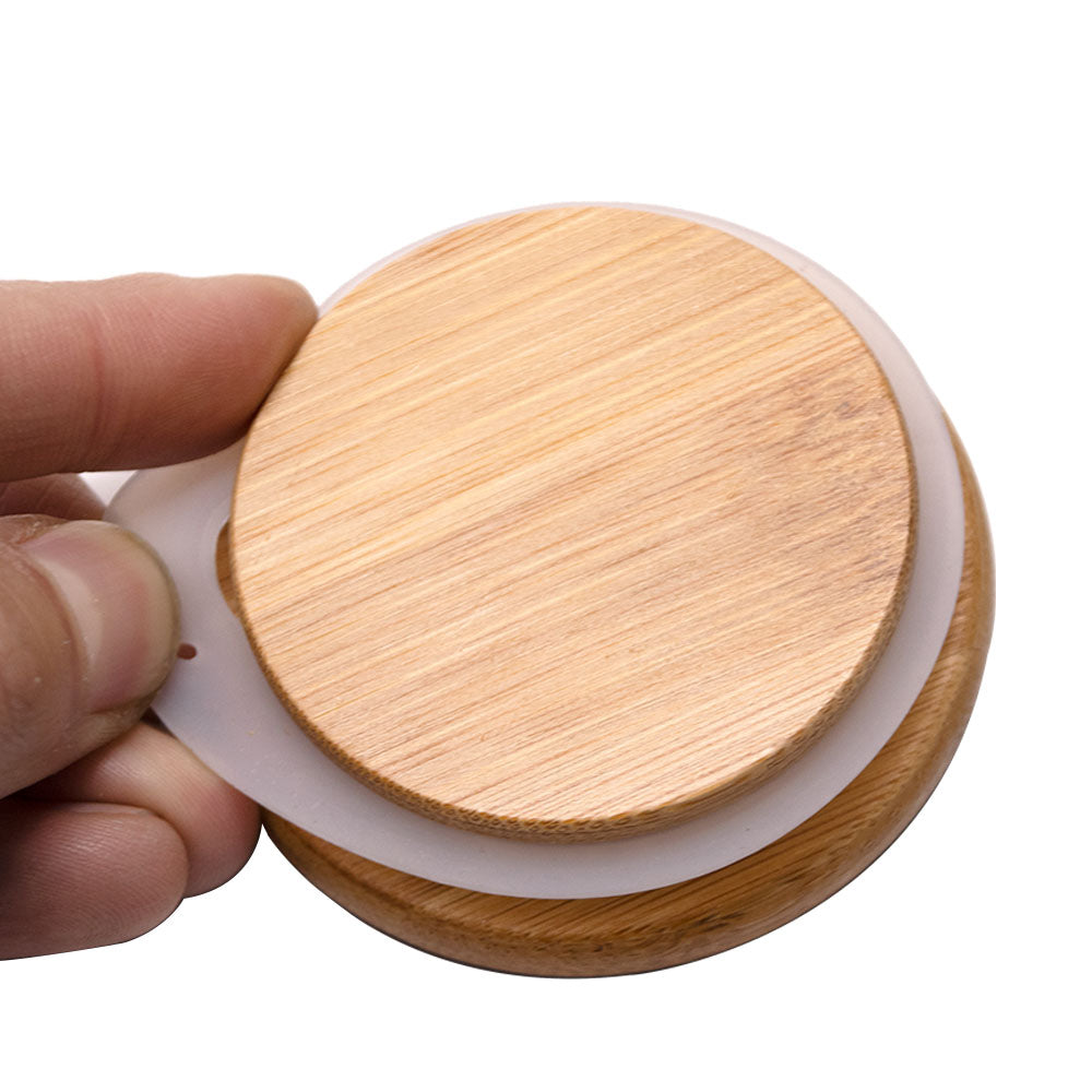Bamboo Lid Marijuana Stash Jar