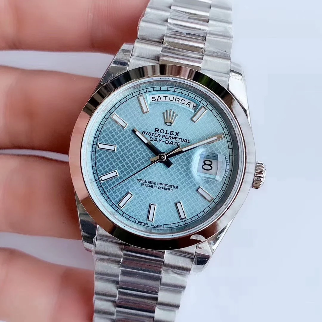 Rolex Watch DAY-DATE 41MM STAINLESS STEEL ICE BLUE DIAL Watch