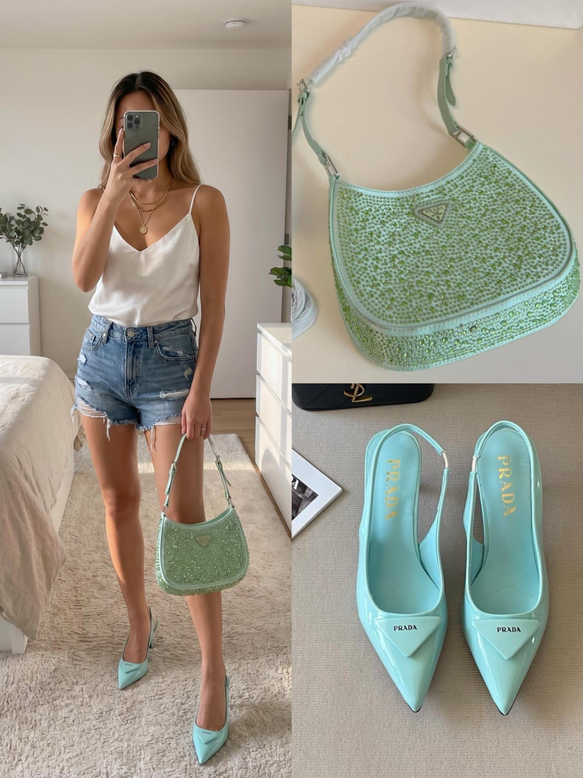 Prada Shoes & Bag Set