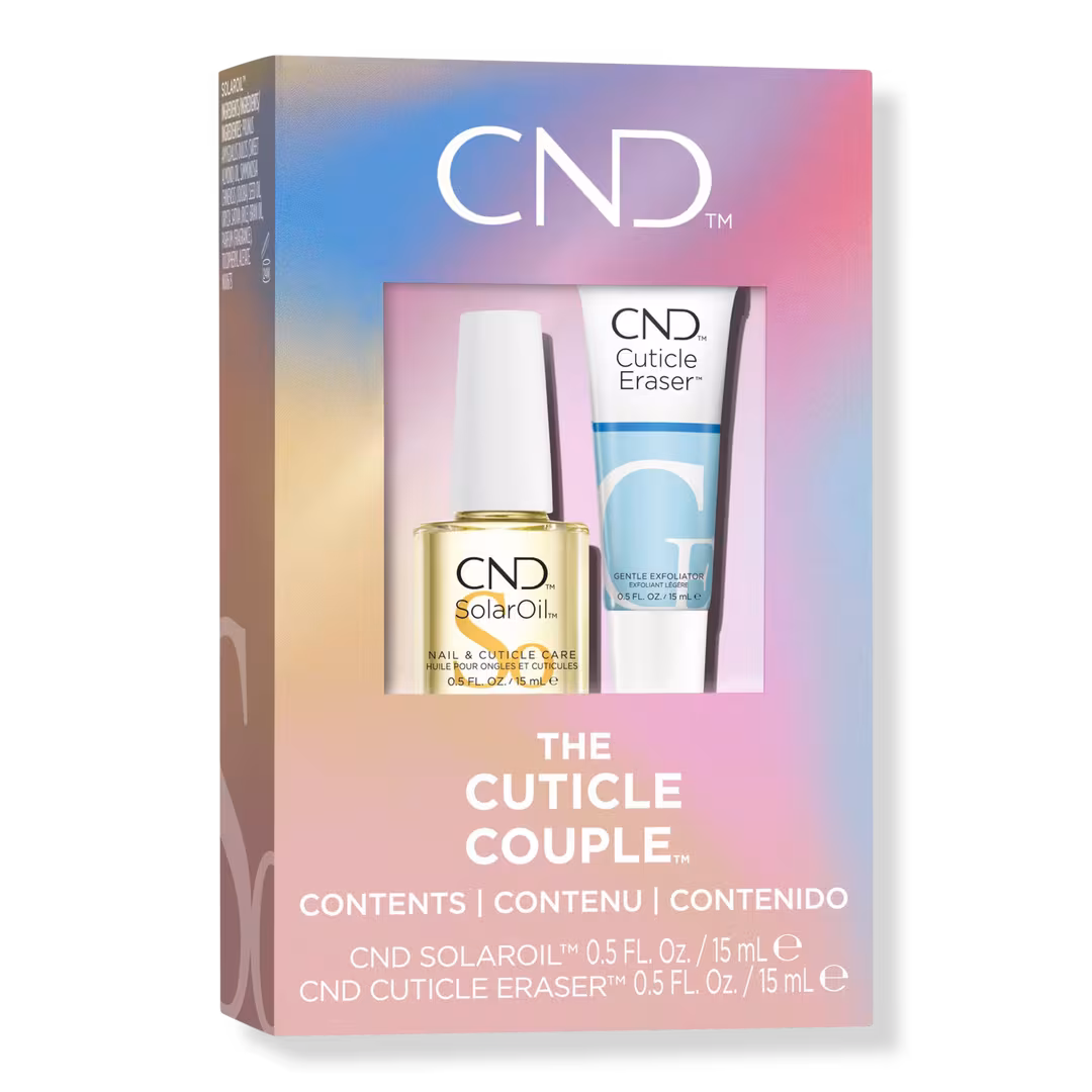 CND  The Cuticle Couple, SolarOil + Cuticle Eraser
