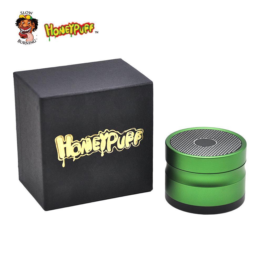 HoneyPuffâ„?Bluetooth Speaker 4 Layer 48mm Novelty Herb Grinder (4 Colors)