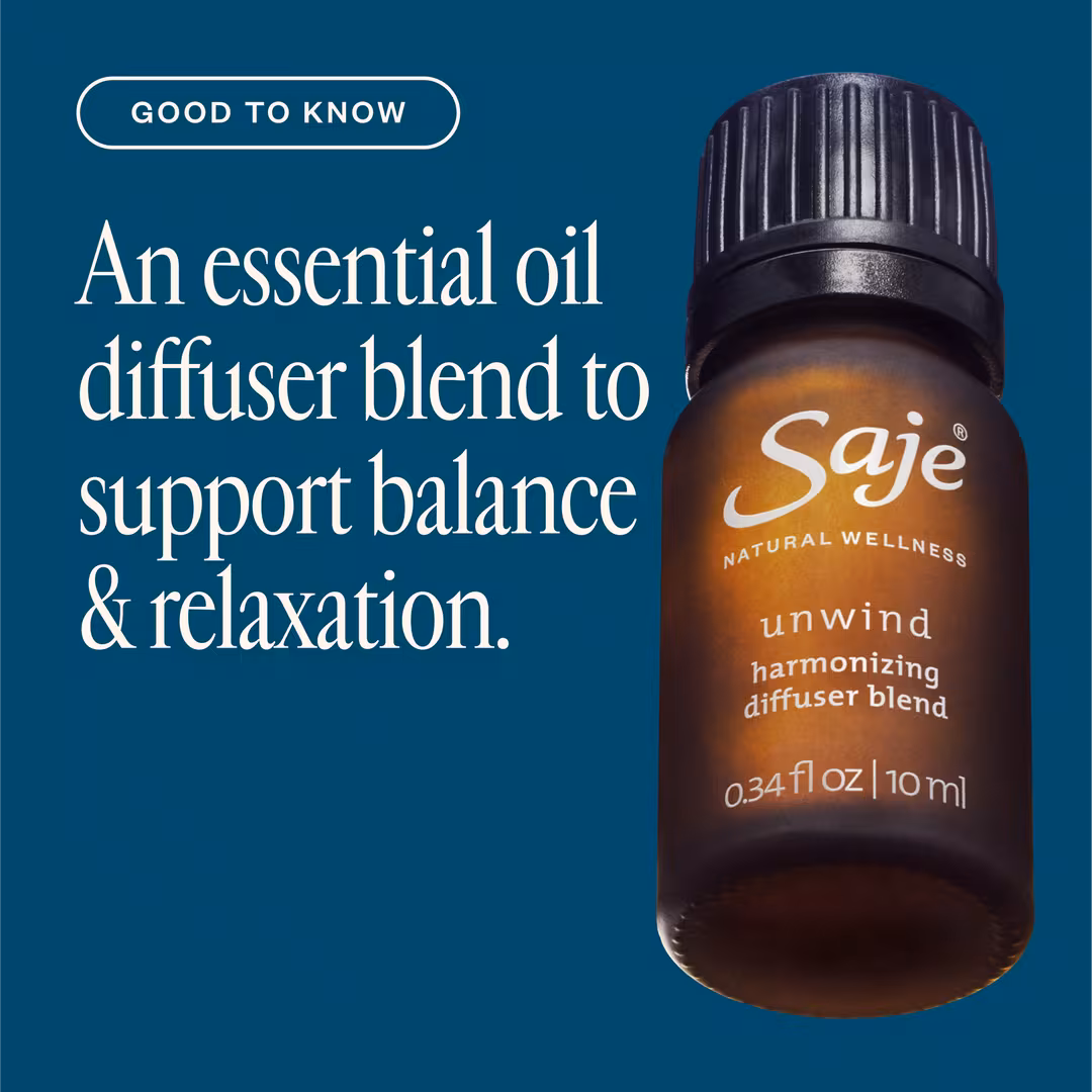 Saje Natural Wellness  Unwind Harmonizing Diffuser Blend