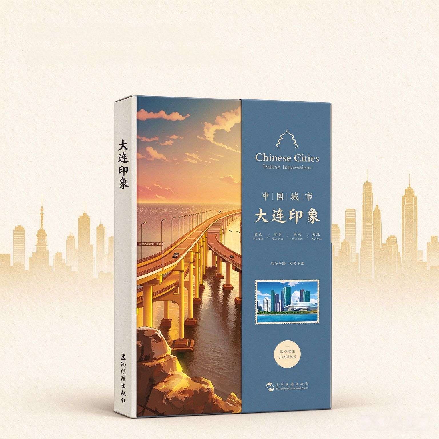 Dalian Impression Notebook: A Bilingual Illustrated Travel Journal of China‘s Coastal Gem (Chinese-English)