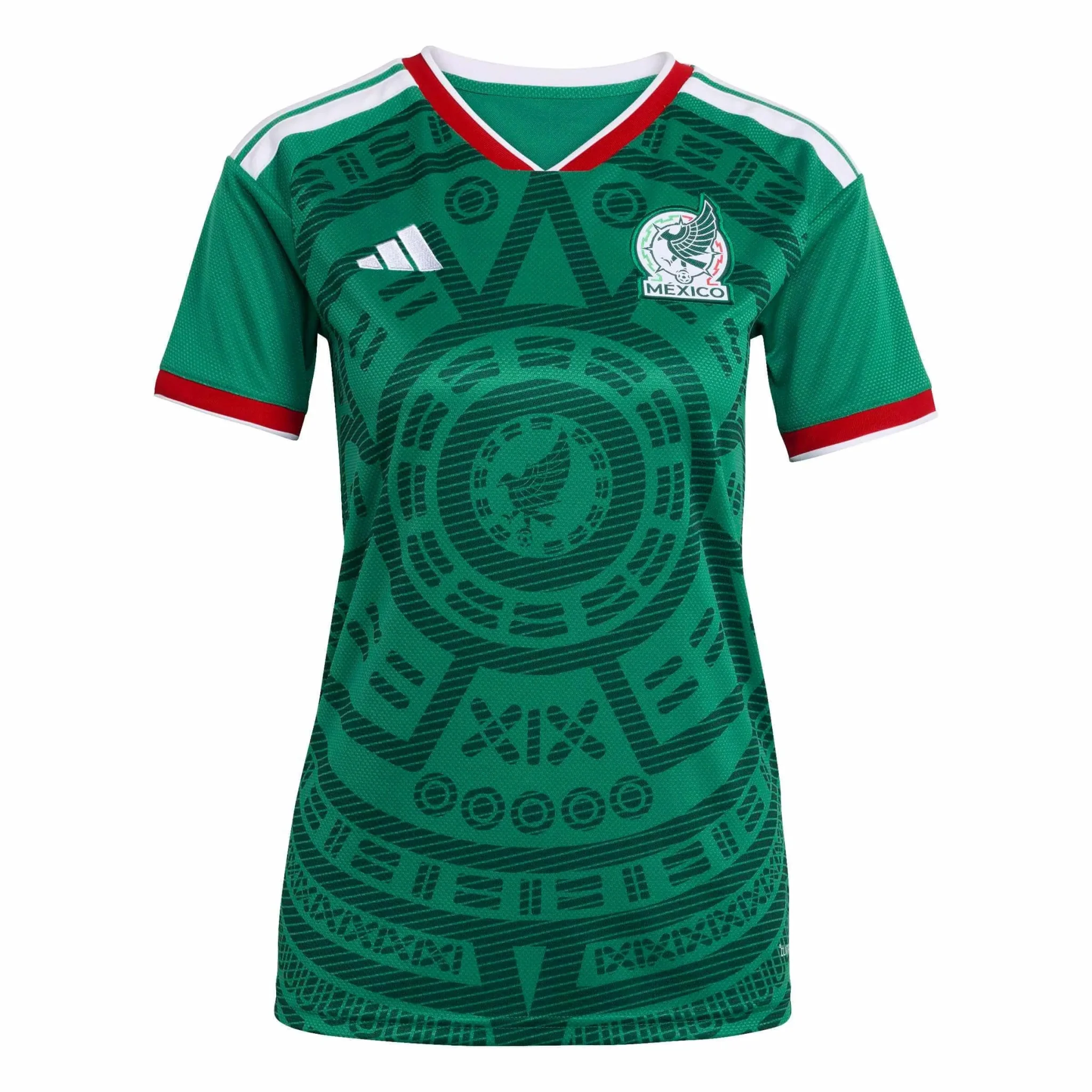 adidas 2026 Mexico Women's Stadium Home Soccer Jersey