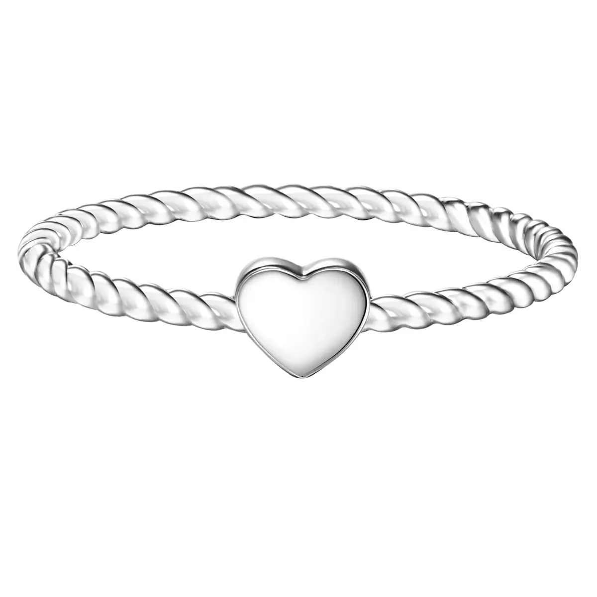 Ring Herz aus Sterling Silber in silber