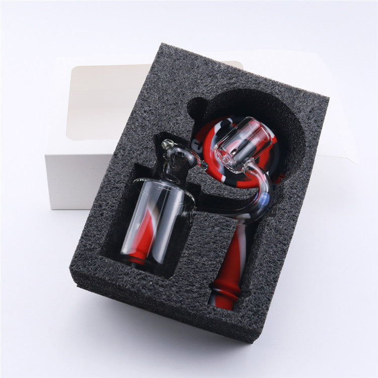8 Microscope LED Luminous Silicone Dab Rig