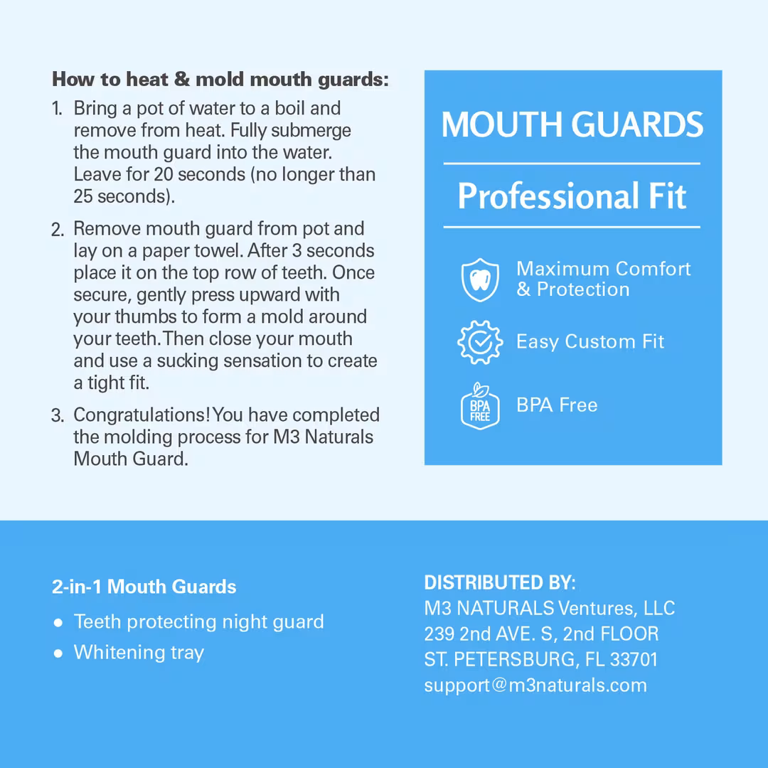 M3  Moldable Dental Mouth Guards