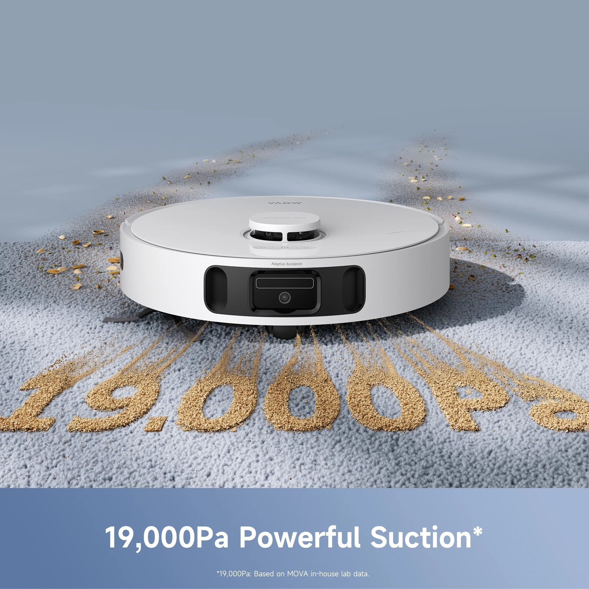 Mova E40 Ultra Robot Vacuum and Mop, 19,000Pa Suction, Extenable & Liftable Mop, All-in-One Station, Auto-Empty, Auto Washing & Hot Air Drying, 360Obstacle Avoidance, App & Voice Control