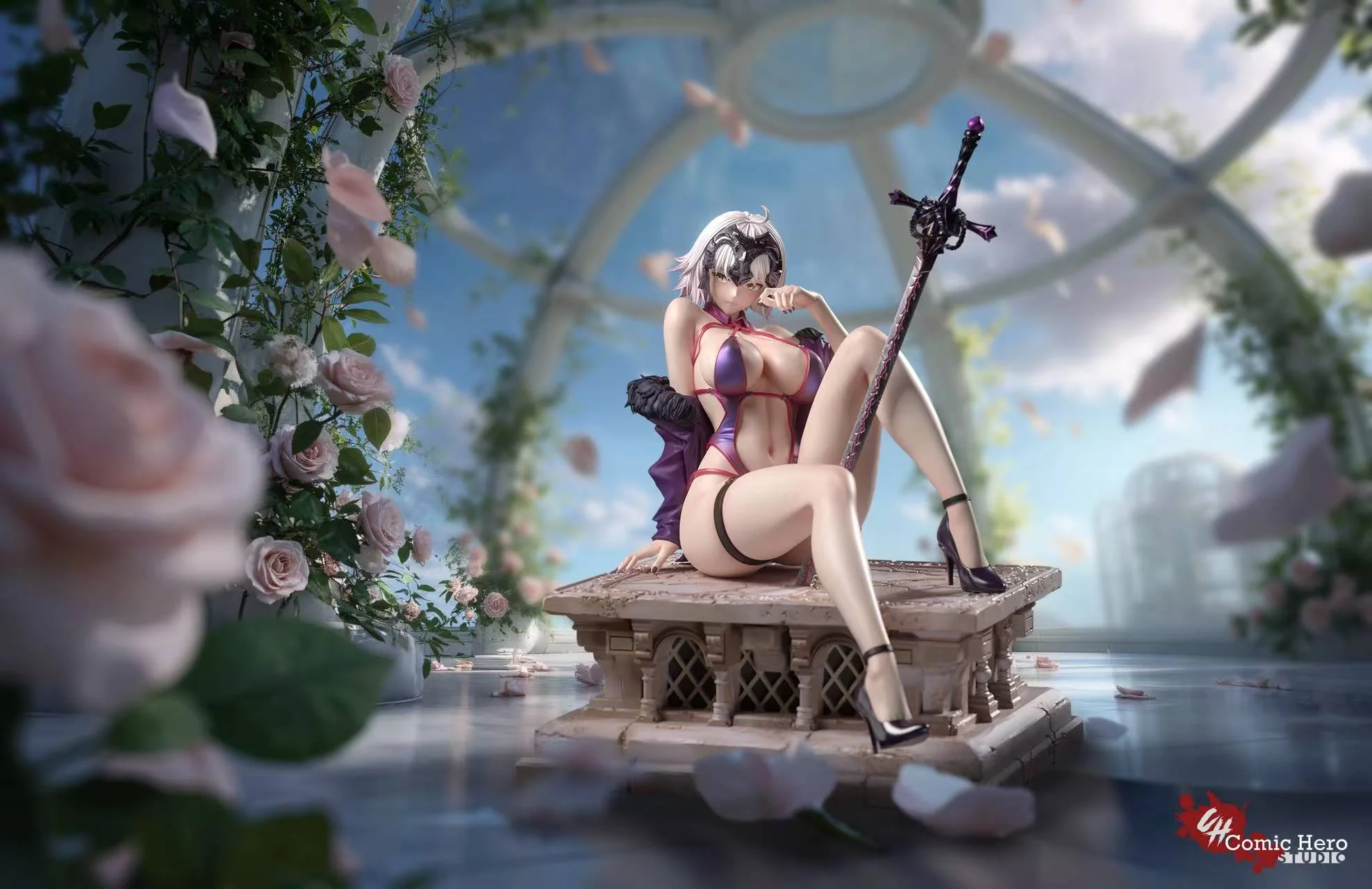 Comic Hero Studio ---Swimsuit Jeanne d'Arc Alter  1/6 Scale Statue(GK) (Adult 18+)