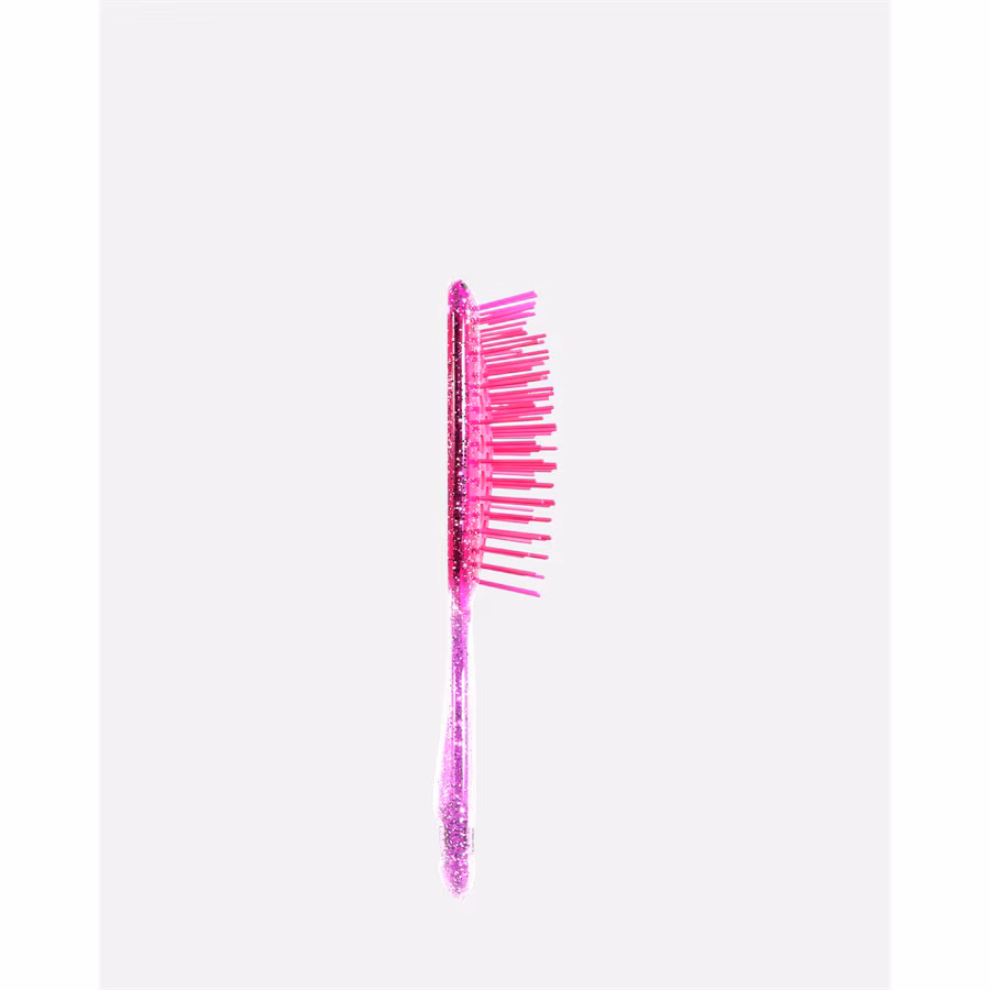 Detangling Hair Brush Mini Glitter - Rose Quartz