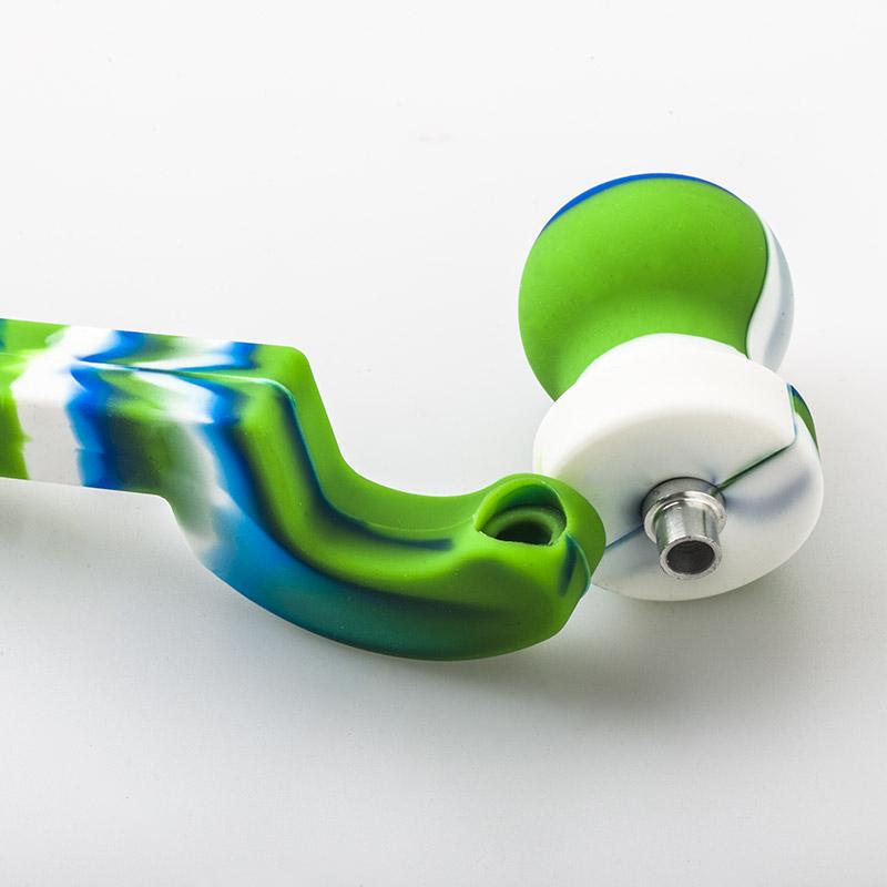 Camouflage Silicone Sherlock Weed Pipe (Random Color)