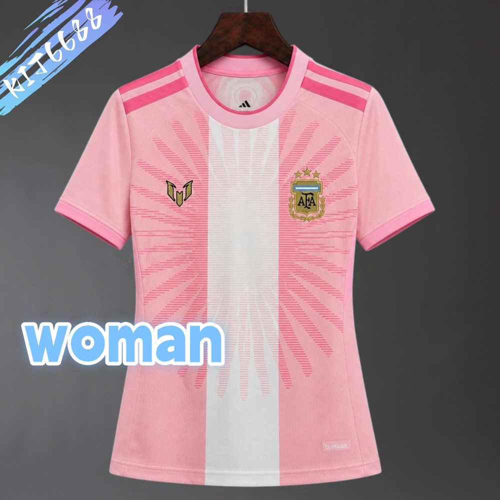 2026/2027 Argentina Messi Special  Football Shirt (woman）