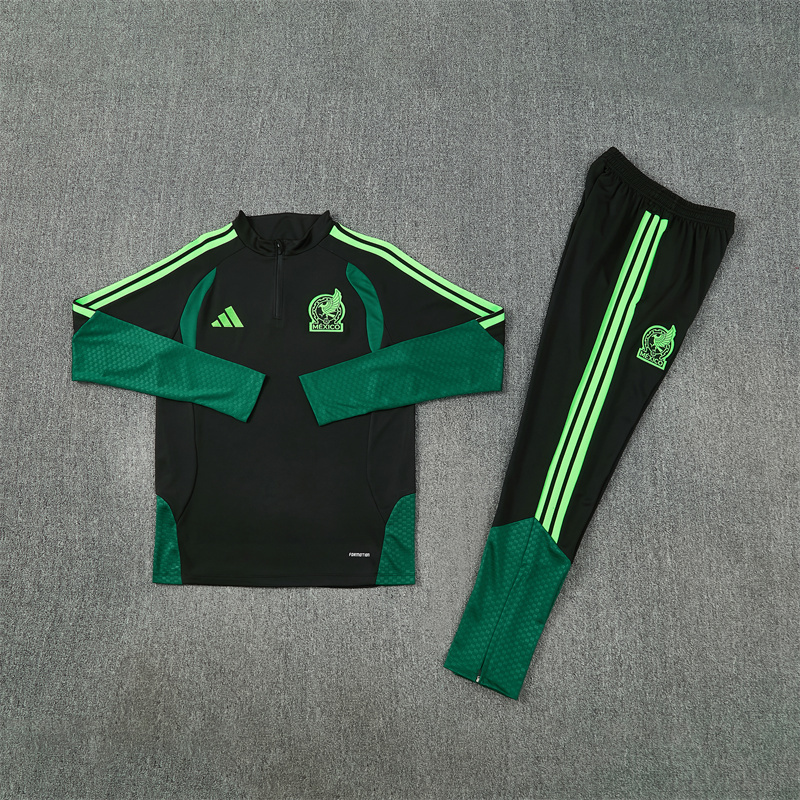 Adult/Kids 2026/2027 Mexico Half-Pull Training Football Shirt
