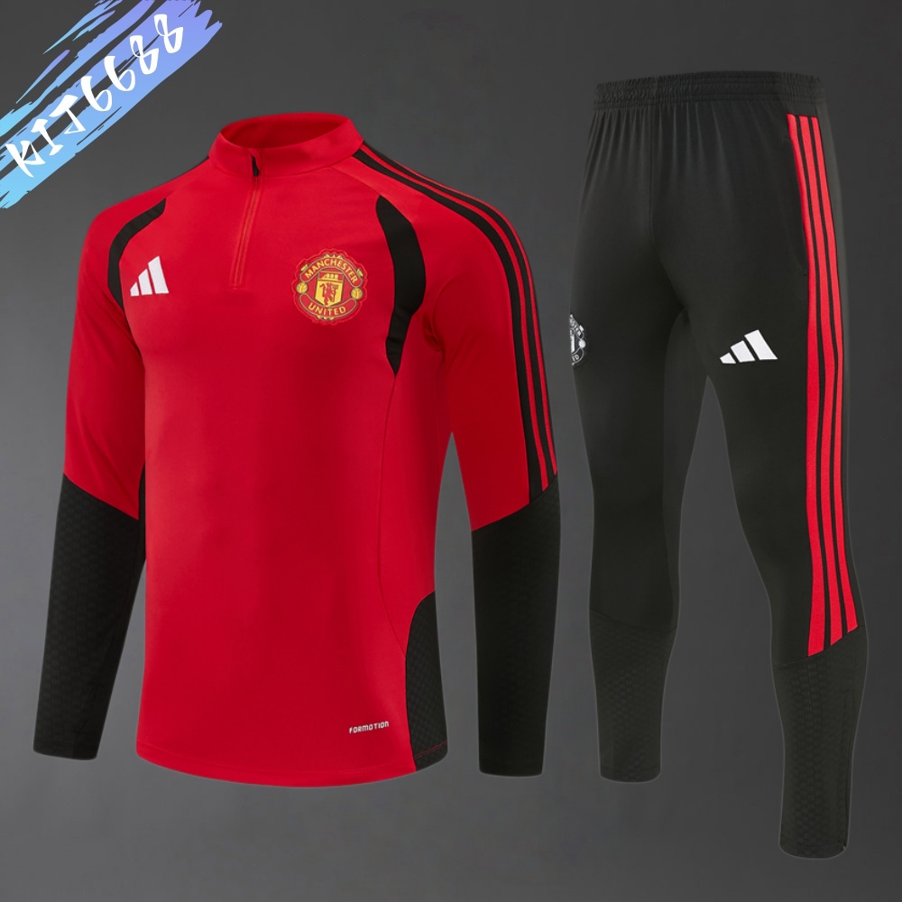 2026/2027 Manchester United  Half Zip Training Kit (Adult Kids Kit)