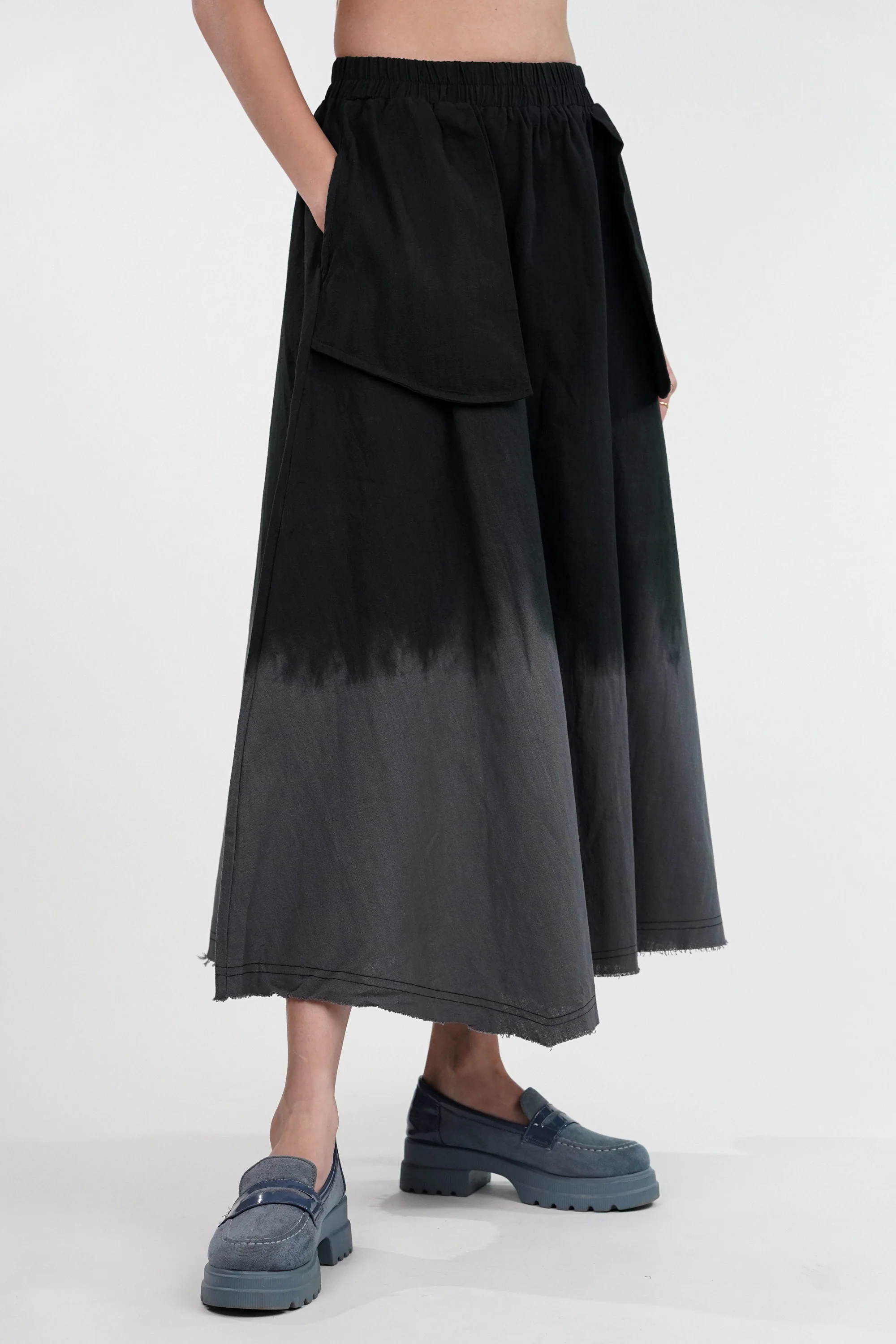 Shadow Drift Tie-Dye Skirt