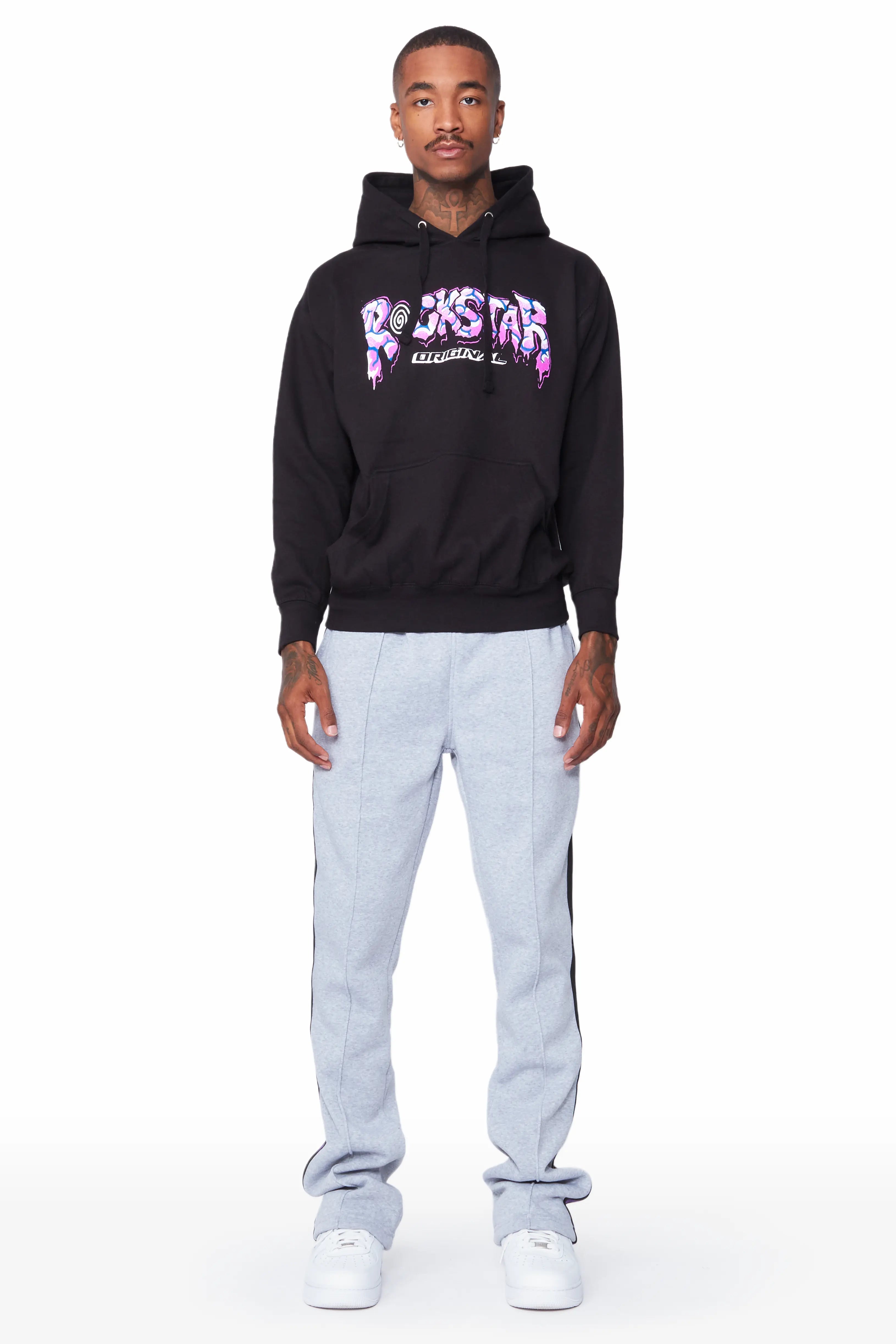 Gorka Black/Grey Hoodie Track Set