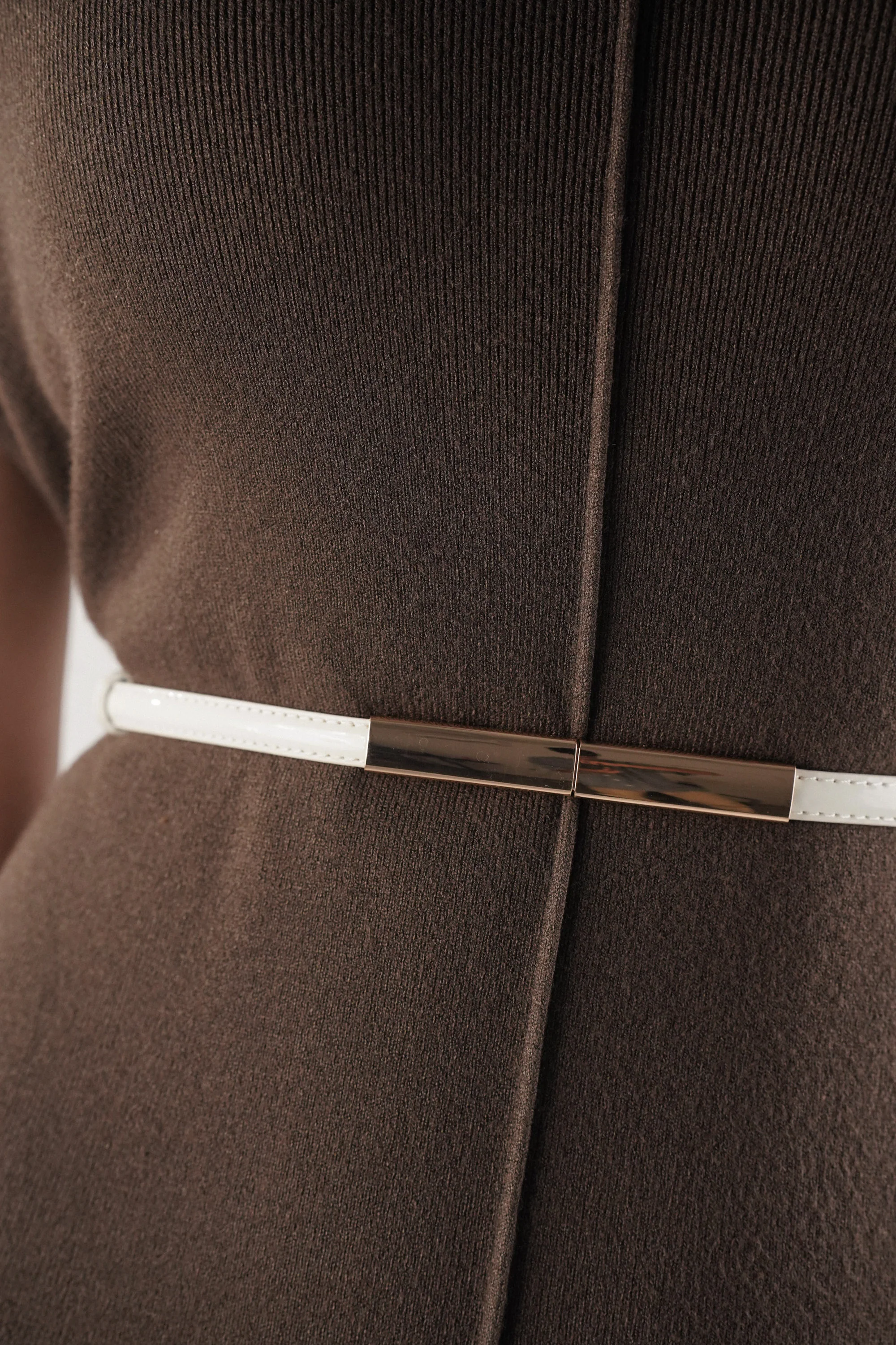 White Golden Clasp Belt