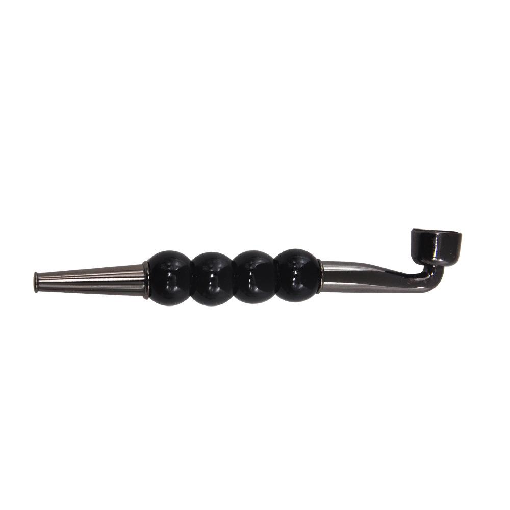 Four Beads Metal Pipe w/ Cap