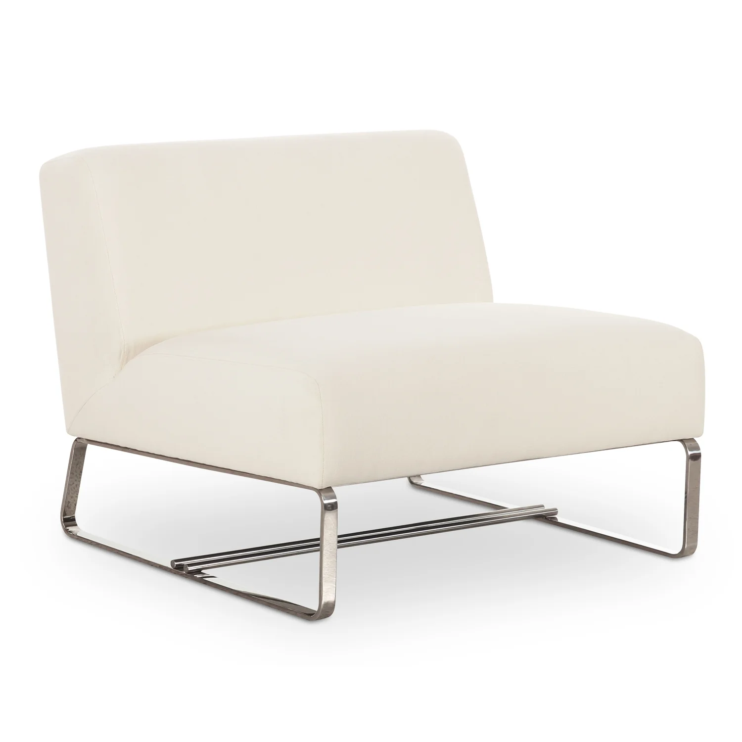 Moe's Home Collection Jules Outdoor Accent Chair Off White Fabric Chairs