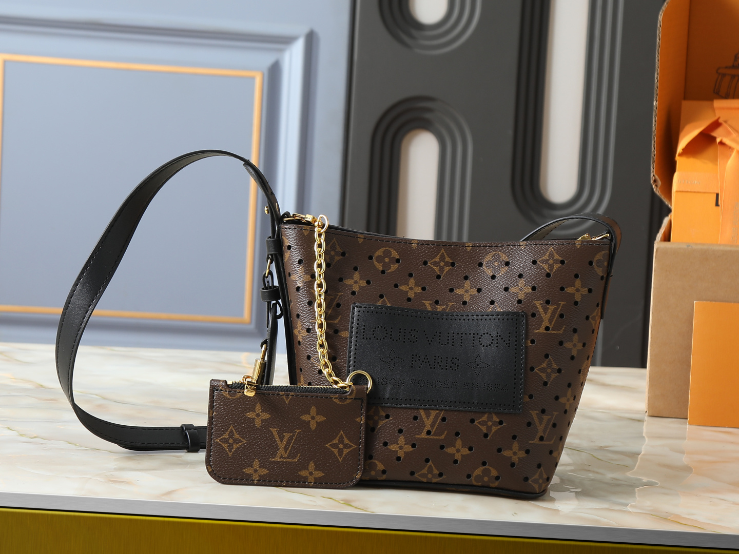 LV Shoulder Crossbody Bucket Bag
