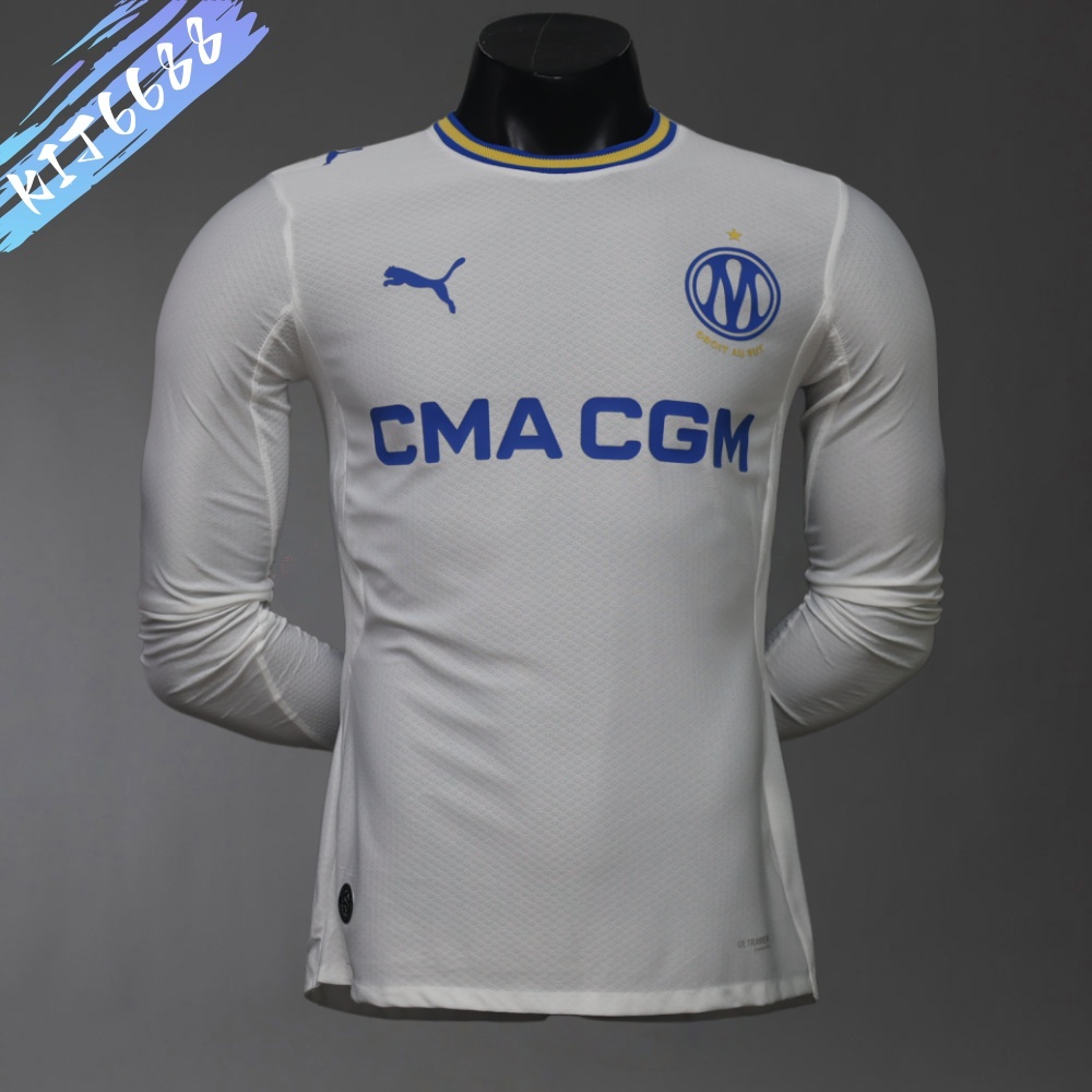2026/2027 Marseille home long sleeves Football Shirt (Player Edition)