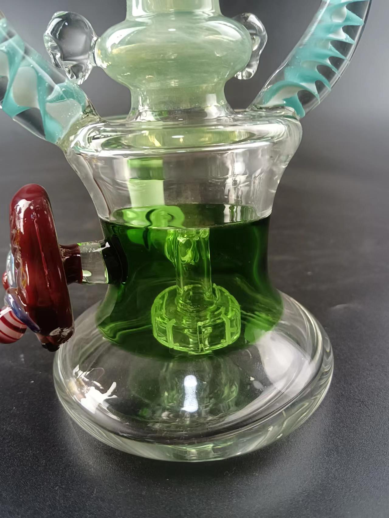 11 Monster Showerhead Perc Glass Bong