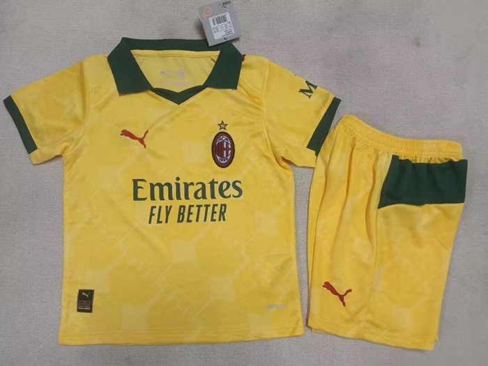 2025-26 AC Milan Third Stadium Kids Kit