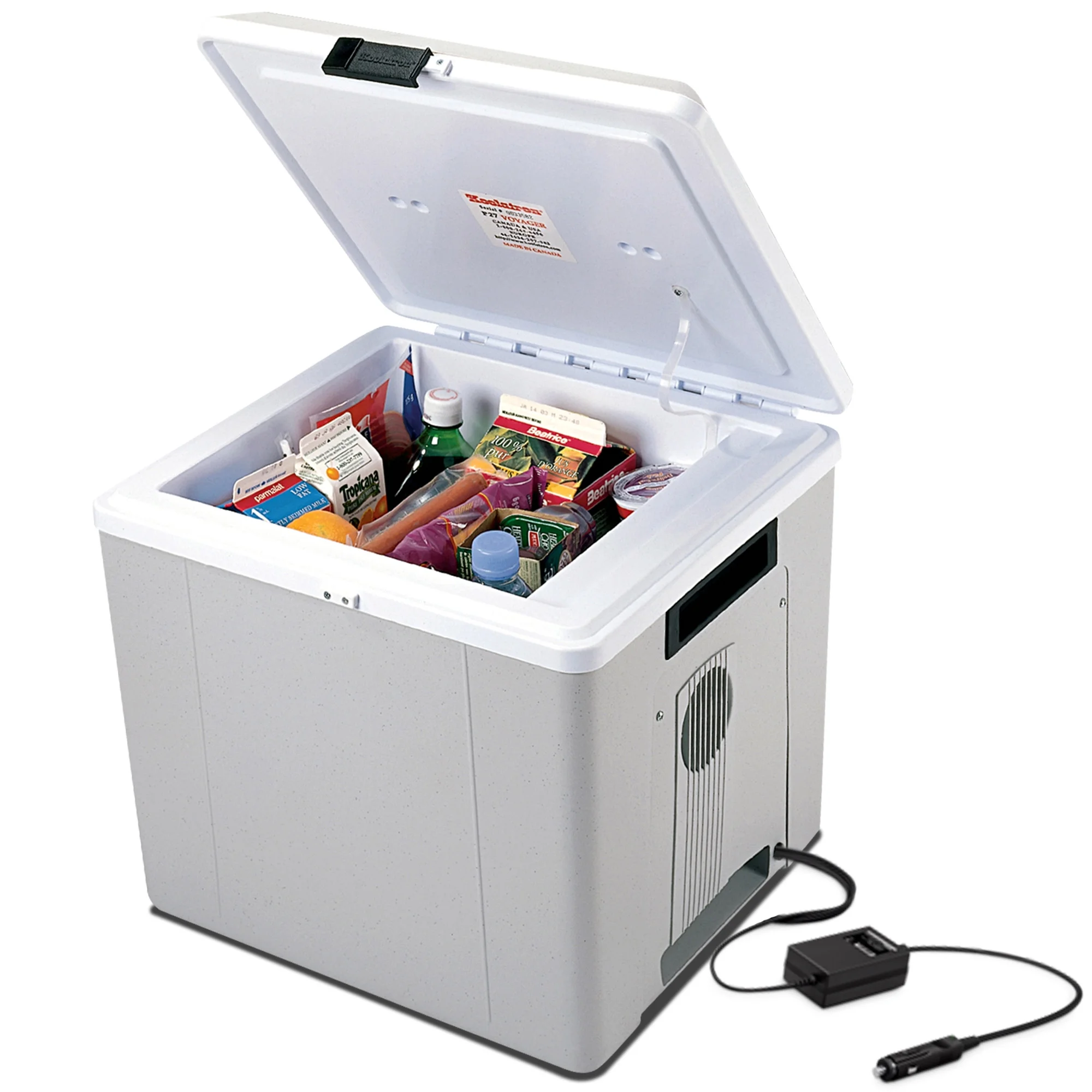 Koolatron 12V Electric Cooler/Warmer 27L (29 qt), Two-Way Design, Gray