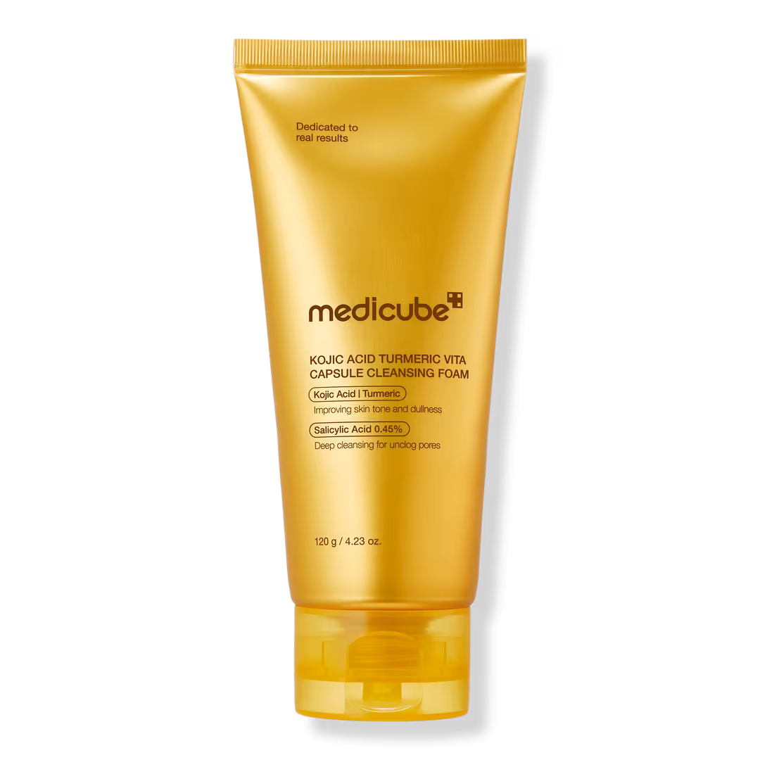 medicube  Kojic Acid Turmeric Vita Capsule Cleansing Foam
