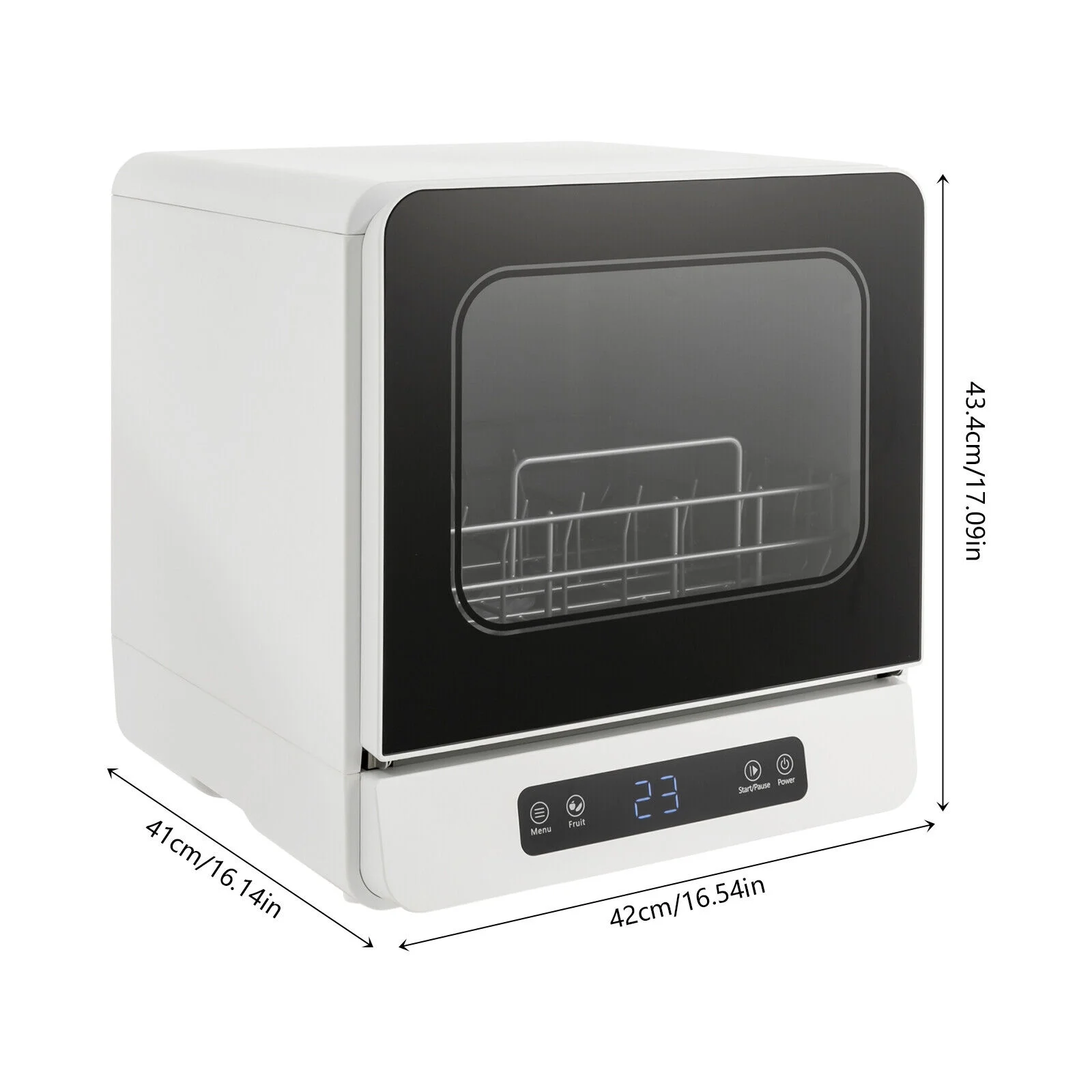 590W Modern Countertop Dishwasher, Compact Dishwasher, Household Kitchen Mini Dishwasher