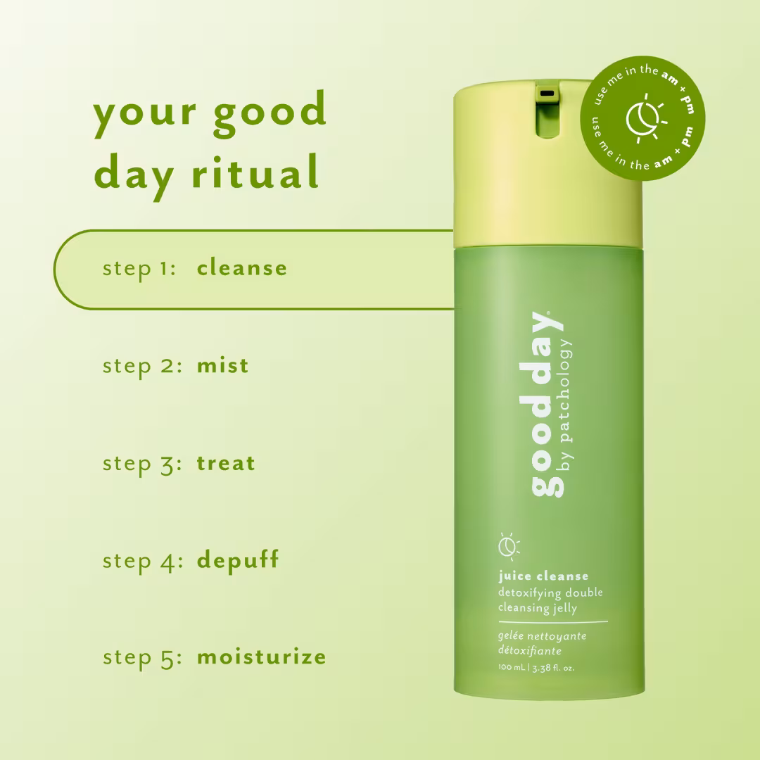 good day by Patchology  Juice Cleanse Detoxifying Double Cleansing Jelly