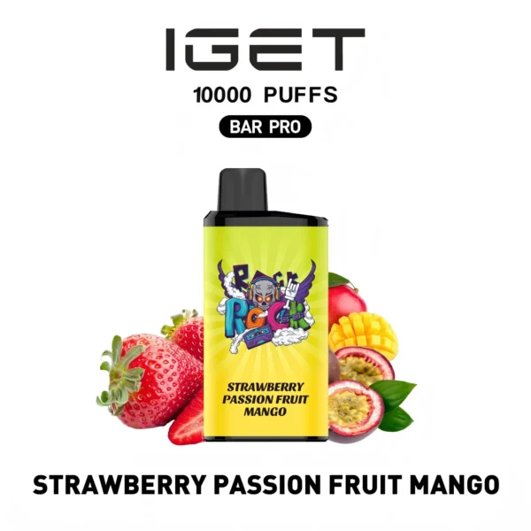 IGET BAR PRO 10000 Strawberry Passion Fruit Mango