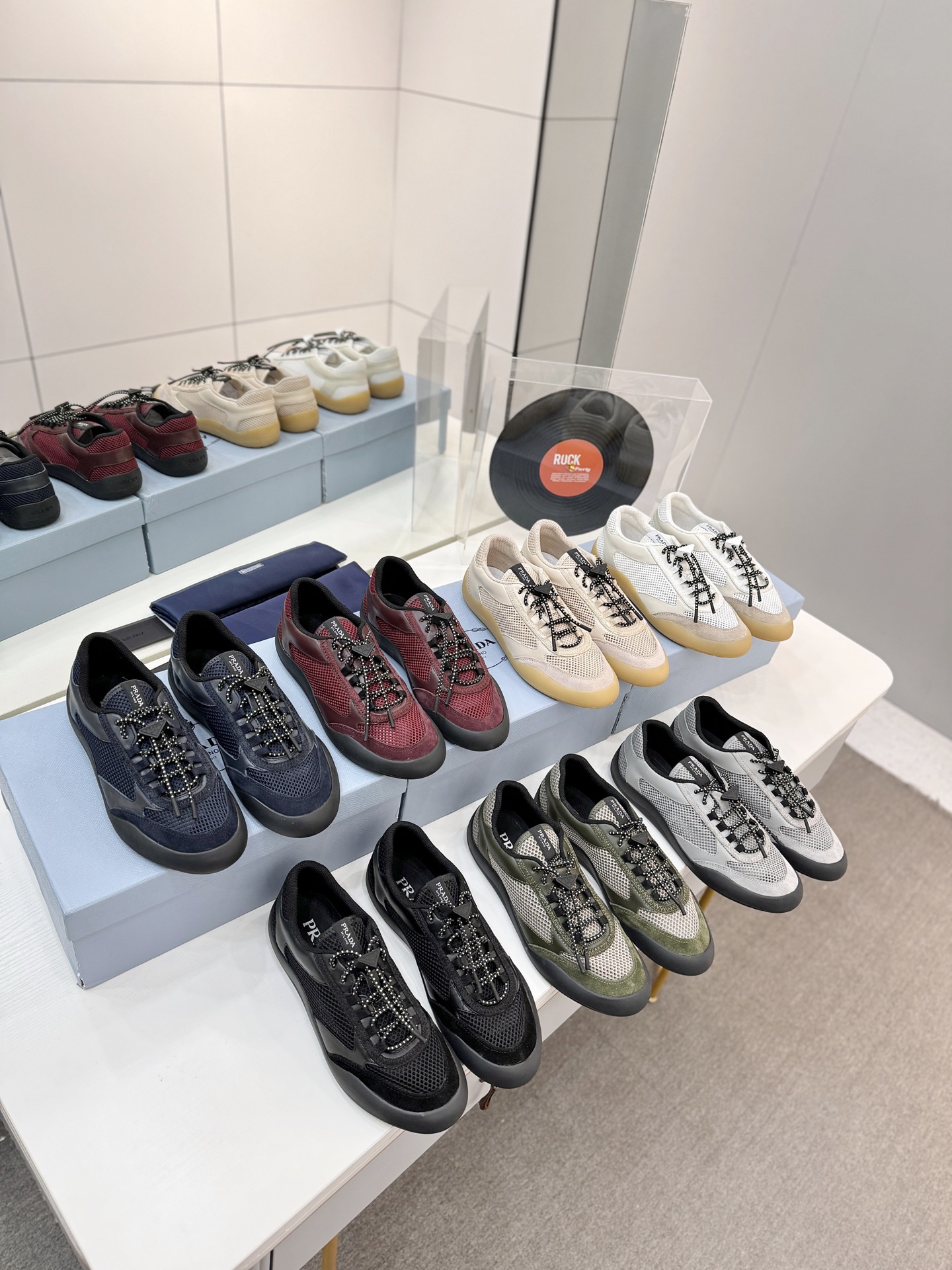 Prada Speedrock Mesh Sneakers