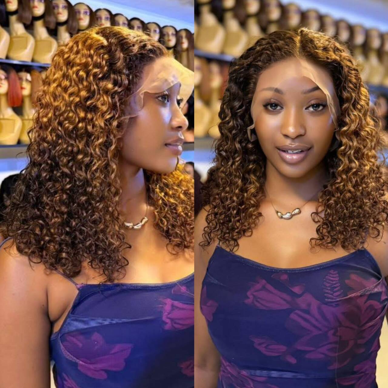 13A Double Drawn 13x4 frontal curly wig 150 Pango