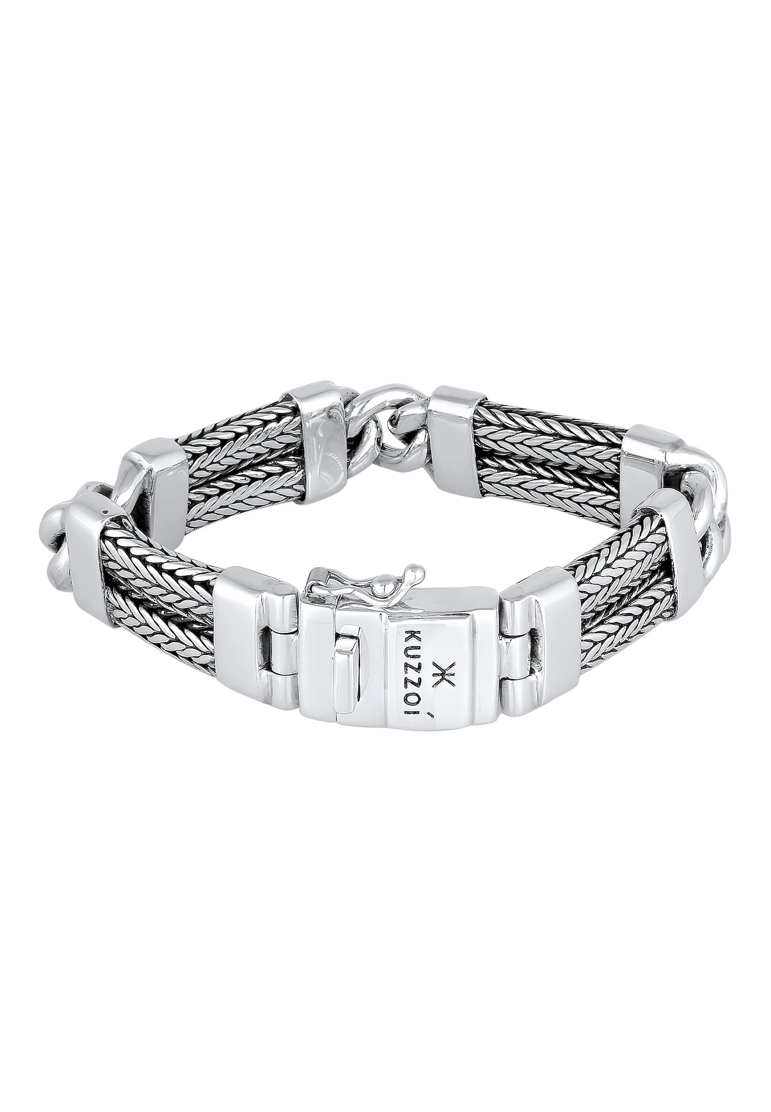 Herren Gliederarmband Schlangenkette 925 Silber