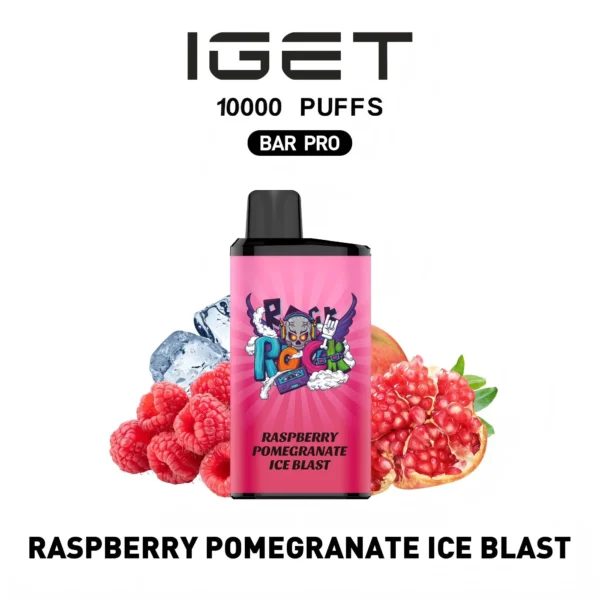 IGET BAR PRO 10000 Raspberry Pomegranate Ice Blast