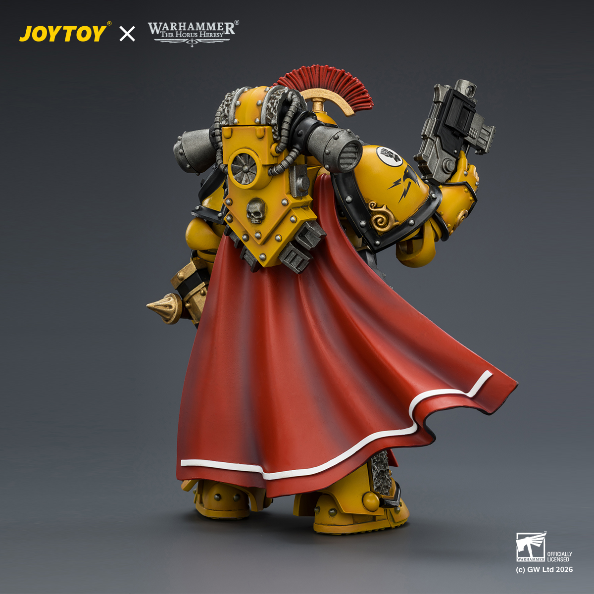 JOYTOY JT04216 Warhammer The Horus Heresy 1:18 Imperial Fists Legion Praetor in Mk III Armour - JOYTOY WORLD