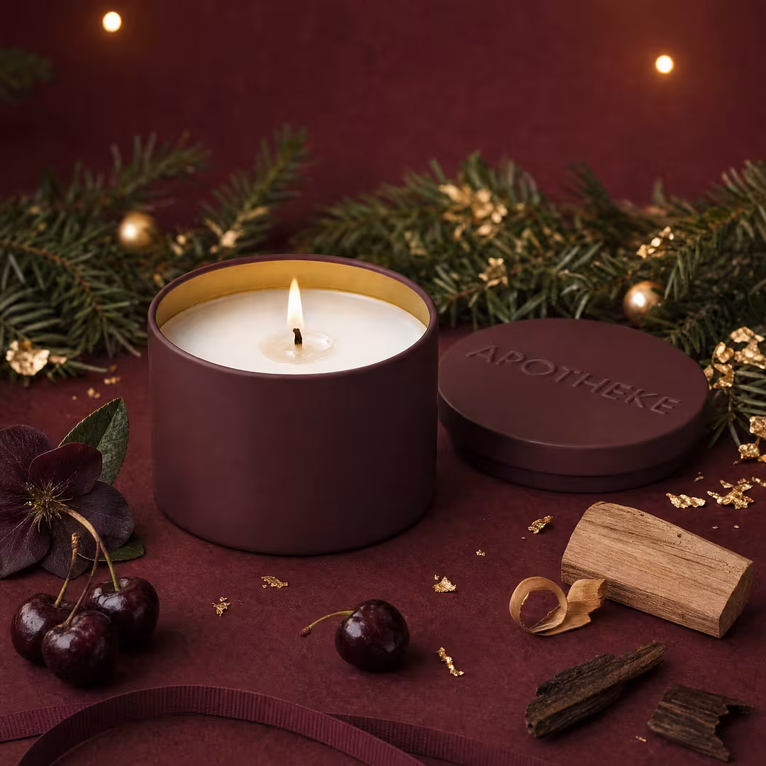APOTHEKE  Bitter Cherry Mini Scented Candle Tin