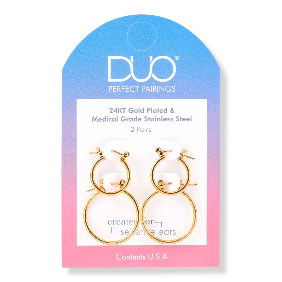 DUO Perfect Pairings  24KT Gold Plate 1/2