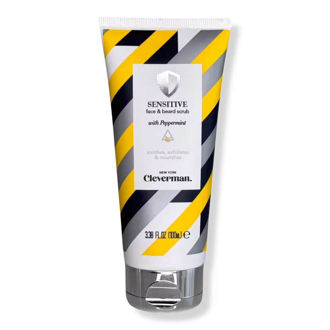 Cleverman  Sensitive Face & Beard Scrub with Peppermint